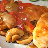 Diabelski kurczak w sosie miodowo-keczupowym