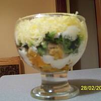 Warstwowa sałatka z brokuły