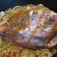 Szynka duszona w żurawinie Marty na obiad