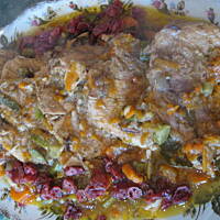 Szynka duszona w żurawinie Marty na obiad