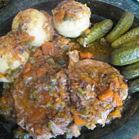 Szynka duszona w żurawinie Marty na obiad