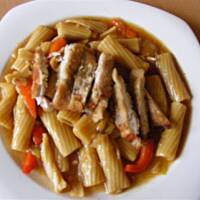 makaron z warzywami w sosie sojowym-PYSZNY