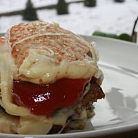 Cheeseburger  w królewskim wydaniu kasiuli