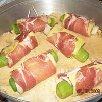 Zapiekane PORY z Bekonem i Serem