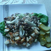 Wątróbka drobiowa z jajkiem