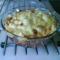 Zapiekanka z ryżem i kurczakiem Olgi