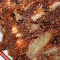 Bakaliowe szaleństwo w kakaowym cieście z lodami