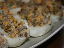 Fot. kasiul_a, Jaja faszerowane nadzieniem pieczarkowym - pycha