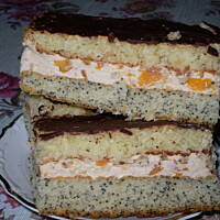 ciasto brzoskwiniowo - kokosowe