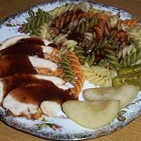 Pierś pieczona w sosie śliwkowym wg Różyczki