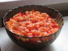 Fot. grbe, Sałatka  z ryżem warstwowa