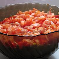 Sałatka  z ryżem warstwowa