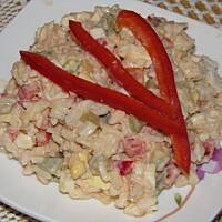 Sałatka  z ryżem warstwowa