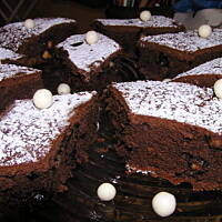 Ciasto czekoladowe z groszkami