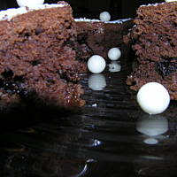 Ciasto czekoladowe z groszkami