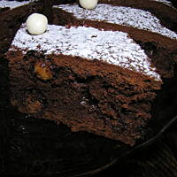 Ciasto czekoladowe z groszkami