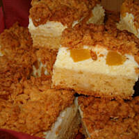 Prosty sernik z brzoskwiniami