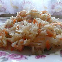 Wiosenna suróweczka z kiszonej kapusty