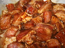 Fot. kasiul_a, Szaszłyki z szynki  w śliwkowym sosie kasiuli