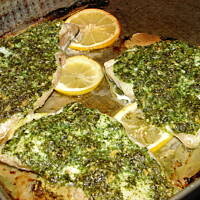 Dorsz pieczony na cytrynie