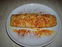 Fot. ewadarnowska, Naleśniki z parówkami i pieczarkami