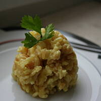 Żółty ryż z kurkumą na mleku - risotto kasiuli