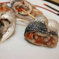 rolmopsy z smażoną cebulką i pieczarkami kasiuli