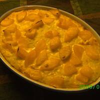 Ryz zapiekanyz brzoskwiniami