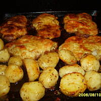 Karczek z pieczonymi ziemniakami