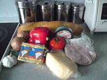 Fot. zielonaherbata, Panino z szynką