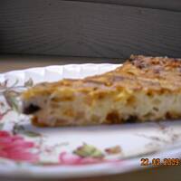 Sernik bez ciasta z jabłkami