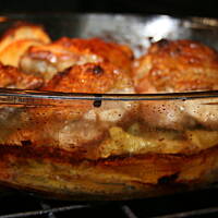 Kurczak paprykowy pieczony na ziemniakach kasiuli