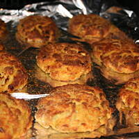 Kotlety curry z gotowanego kurczaka kasiuli