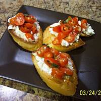 bruschetta z kozim serem