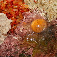 Szaszłyki z mielonego mięska z serem kasiuli