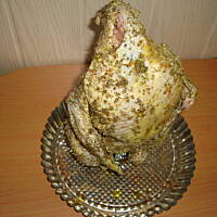 Kurczak pieczony na butelce