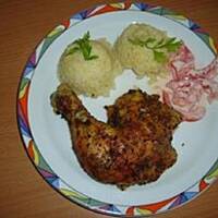 Kurczak pieczony na butelce