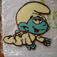 smerfny tort urodzinowy