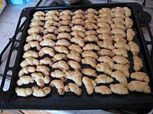 Fot. Ewelinka_inka, Rogaliki (CIASTECZKA)drożdzowe z cukrem -migdałowe