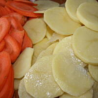 Roladki z boczku pieczone na warzywach kasiuli