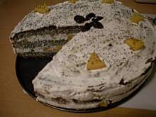 Fot. donia84, Tort makowy z brzoskwiniami