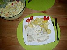 Fot. madzia81, Ryba z sosem jogurtowo-chrzanowym