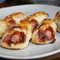 Kiełbaska w cieście - szybka przekąska kasiuli