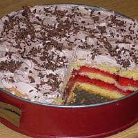 Ciasto biszkoptowe pomazane wg Różyczki