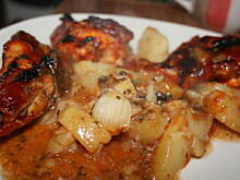 Fot. kasiul_a, Pieczony kurczak z pieczarkami ziemniakami kasiuli