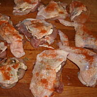 Pieczony kurczak z pieczarkami ziemniakami kasiuli