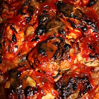 Pieczony kurczak z pieczarkami ziemniakami kasiuli