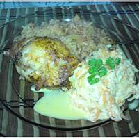 Kurczak z ryżem z piekarnika