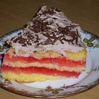 Ciasto biszkoptowe pomazane wg Różyczki