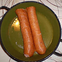 Bardzo pyszna zapiekana kiełbaska z serem -express